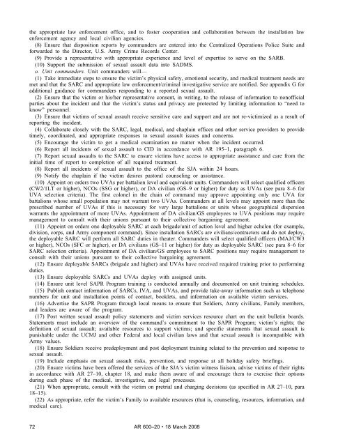 AR 600-20, Army Command Policy - Army Publishing Directorate ...