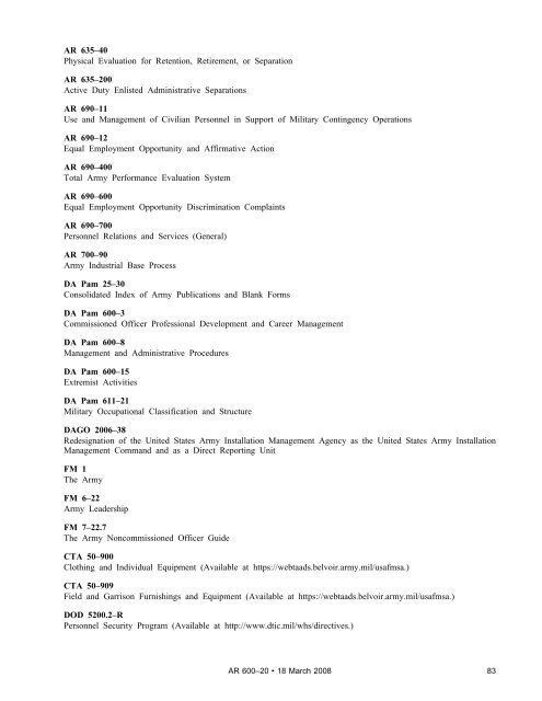 AR 600-20, Army Command Policy - Army Publishing Directorate ...