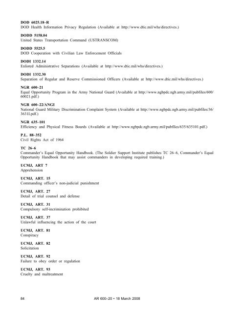 AR 600-20, Army Command Policy - Army Publishing Directorate ...