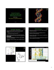 Archeao Genetics Methodology - Tata Institute of Fundamental ...