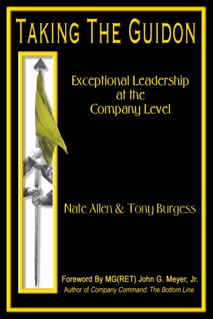 Taking The Guidon Company Command U S Army