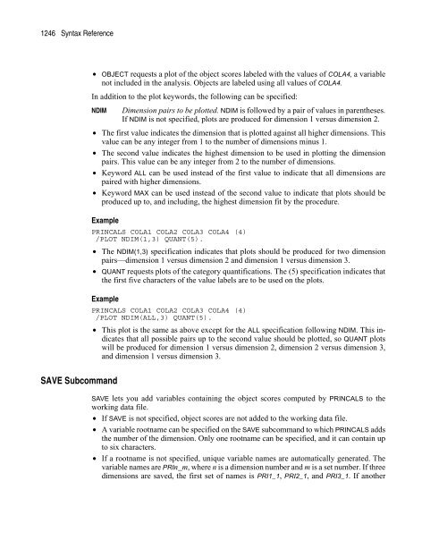 SPSS® 12.0 Command Syntax Reference