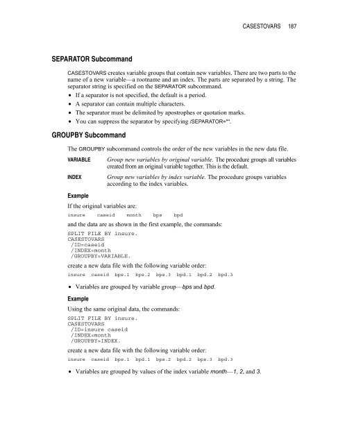 SPSS® 12.0 Command Syntax Reference