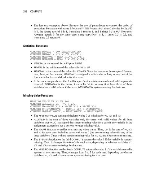 SPSS® 12.0 Command Syntax Reference