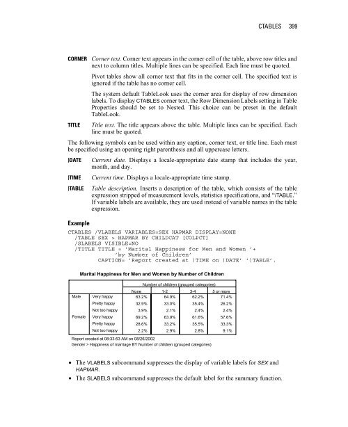 SPSS® 12.0 Command Syntax Reference