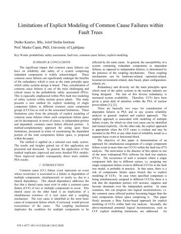 Limitations of Explicit Modelling of Common Cause Failures