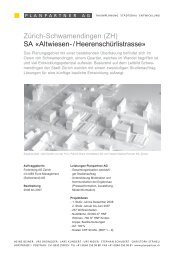 Zürich-Schwamendingen (ZH) SA «Altwiesen ... - Planpartner AG