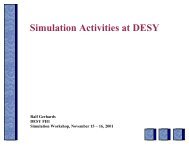 GEANT4 activities at DESY