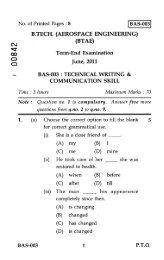 BAS-003 No. of Printed Pages : 8 C\J gzr 00 B.TECH. (AEROSPACE ...