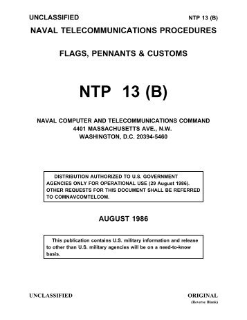 NTP 13 (B) - Historic Naval Ships Visitors Guide