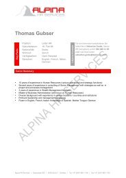 CV_Thomas Gubser_Leiter Hr_Alpina HR Services