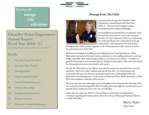 2010-2011 Annual Report - Chandler Police Department