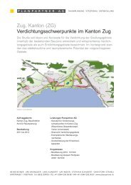 Zug, Kanton (ZG) Verdichtungsschwerpunkte im ... - Planpartner AG