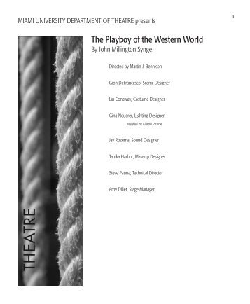 The Playboy of the Western World - School of Fine Arts - Miami ...