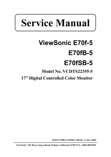 E70f-5 service manual