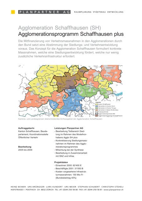 Agglomeration Schaffhausen (SH ... - Planpartner AG