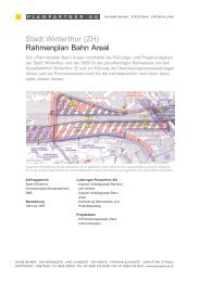 Stadt Winterthur (ZH) Rahmenplan Bahn Areal - Planpartner AG