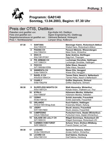 3 Programm: GA01/40