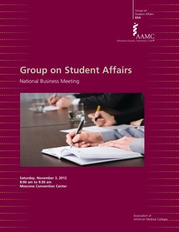 Group on Student Affairs - AAMC