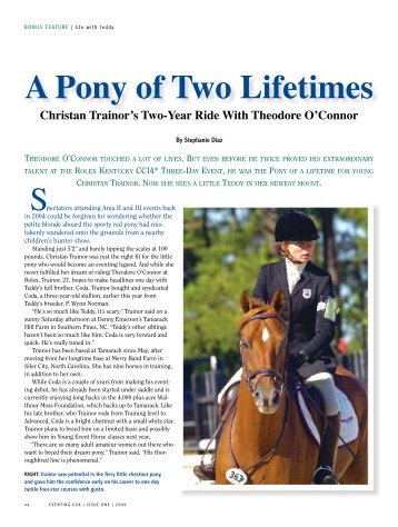 A Pony of Two Lifetimes - Trainor Eventing