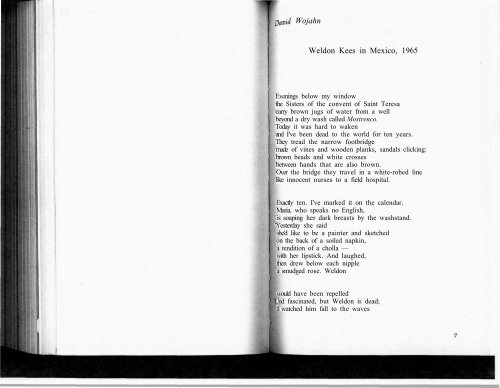 Wojahn Weldon Kees in Mexico, 1965 - Columbia: A Journal of ...