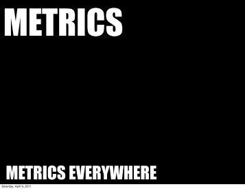 Metrics Everywhere - Coda Hale