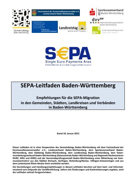 Sepa Leitfaden Baden Wurttem Sparkasse Karlsruhe