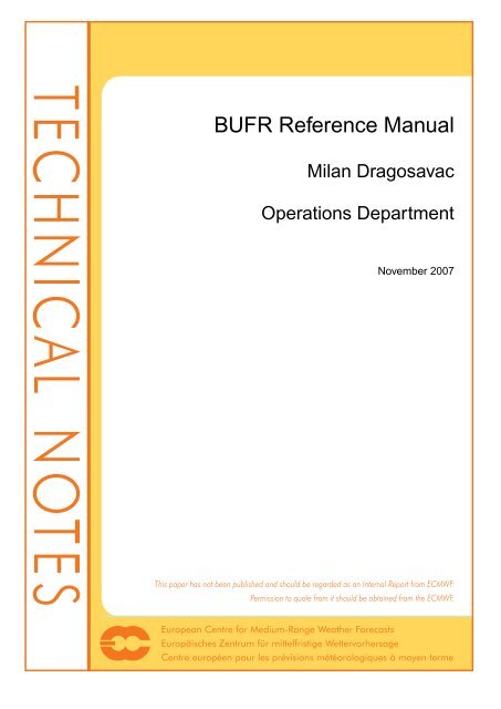BUFR Reference Manual - WMO