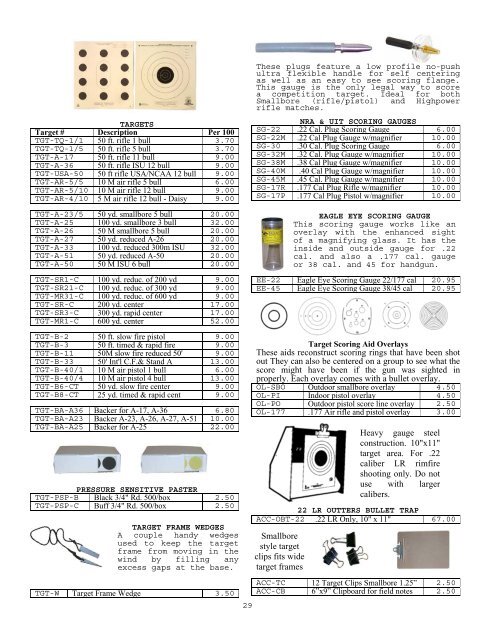 Champion Shooters Supply Catalog 2011-2012