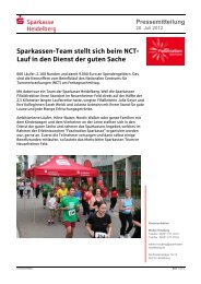 Sparkassen-Team stellt sich beim NCT- Lauf in den Dienst der ...