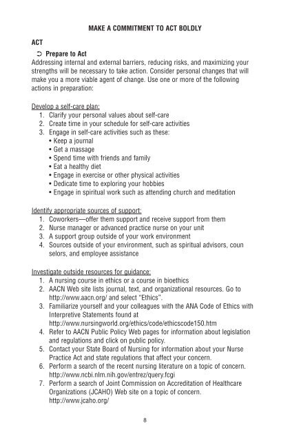 The 4A's to Rise Above Moral Distress - American Association of ...