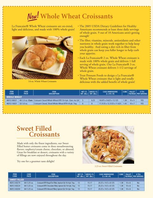 Croissant Brochure - Pennant Foods