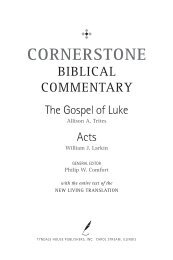 Cornerstone Biblical Commentary: Luke and Acts - Tyndale House ...