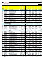 PENNANT PRODUCT LIST - Pennant Foods