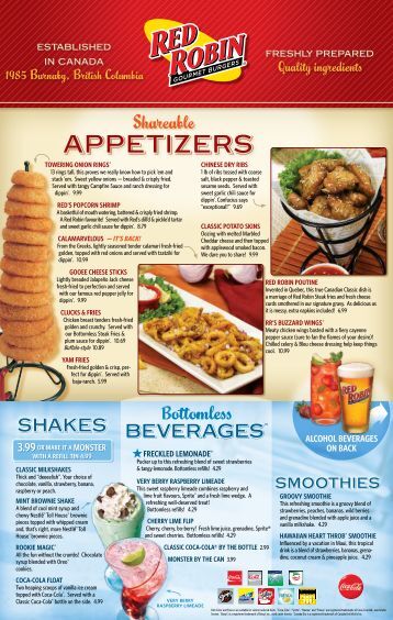 38 Best Images Red Robin Appetizers : Free Appetizer at Red Robin