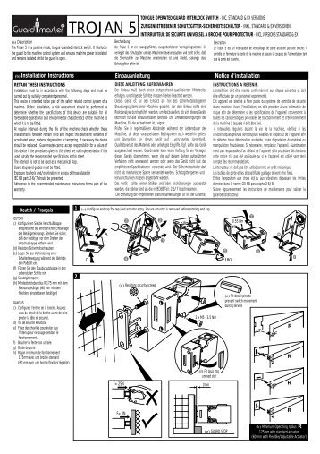 INTERRUPTEUR DE SECURITE UNIVERSEL A BROCHE POUR