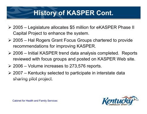 Kentucky All Schedule Prescription Electronic Reporting (KASPER)