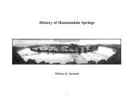 History of Shannondale Springs - West Virginia GeoExplorer Project