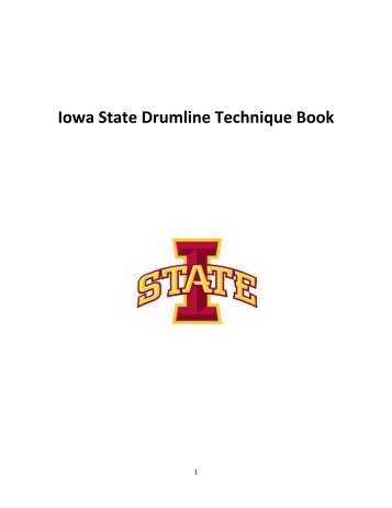 Iowa State Drumline Technique Book - Iowa State University ...