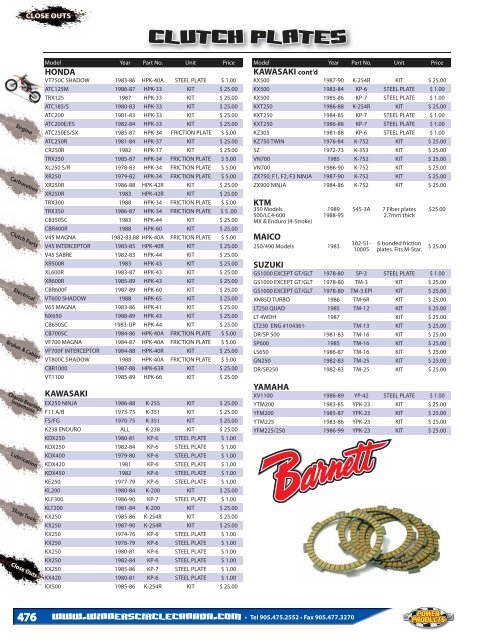 Close Outs Page 491 - 508 - Winners Circle