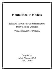 Mental Health Models - PENT