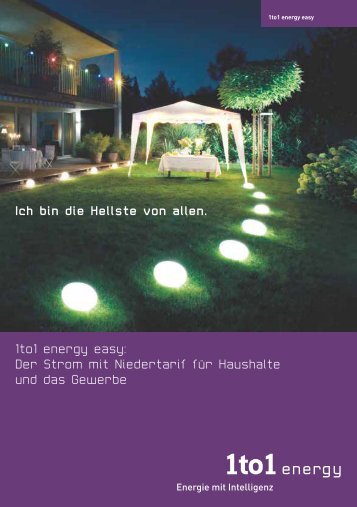 Ich bin die Hellste von allen. 1to1 energy easy: Der Strom mit - BKW