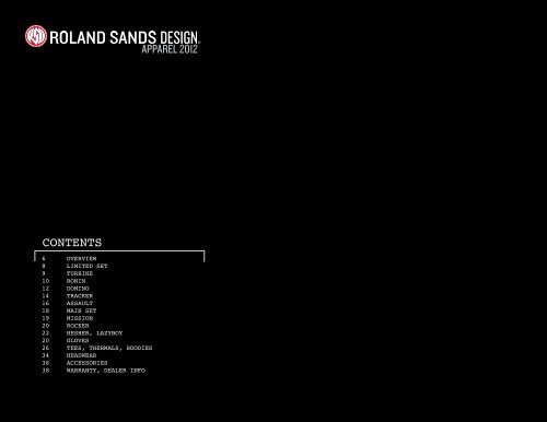APPAREL 2012 - Roland Sands Design