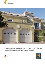 Automatic Sectional Garage Door - Hormann.ae