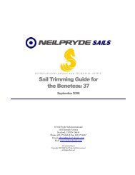 Beneteau 37 Tuning Guide - Neil Pryde Sails