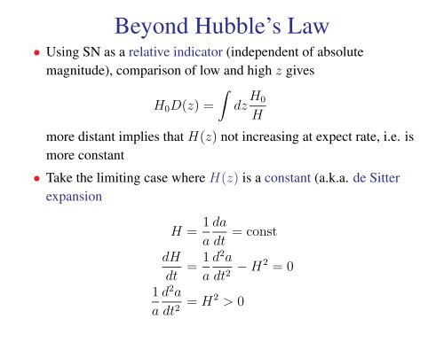 Astro 321 Set 1: FRW Cosmology - Wayne Hu's Tutorials