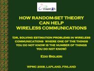 how random-set theory can help wireless communications
