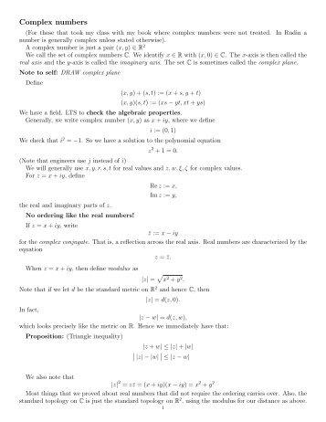 Lecture notes for Math 522 Spring 2012 (Rudin chapter 7)