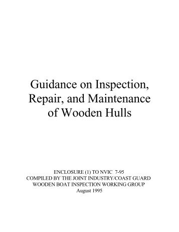 Inspection of Wooden Vessels - L-36 Fleet