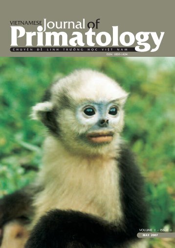 Vietnamese Journal of Primatology - Frankfurt Zoological Society